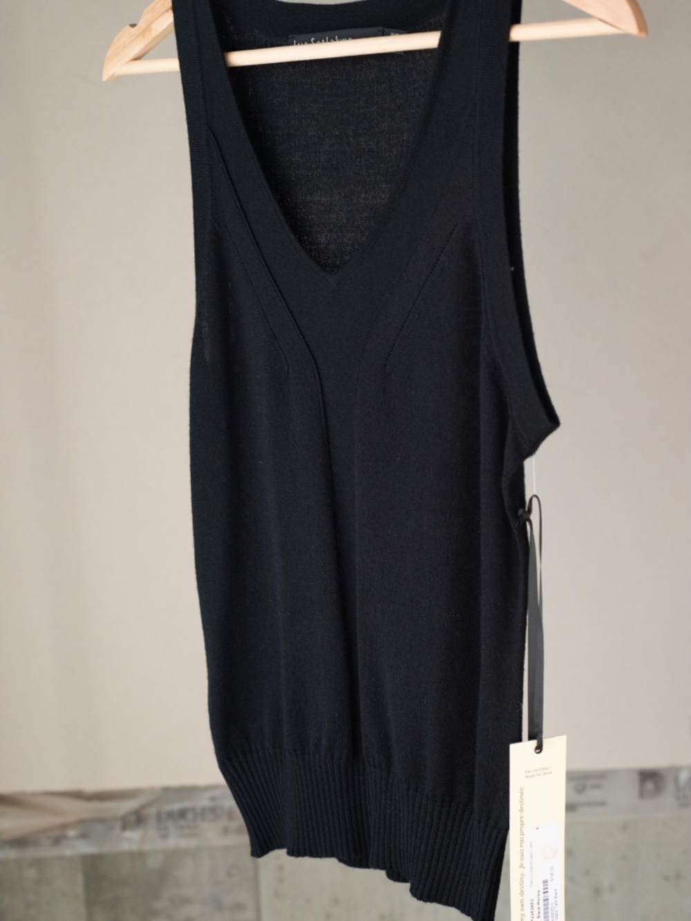 Iris Setlakwe Basic Tank in Black - Picture 5 of 5